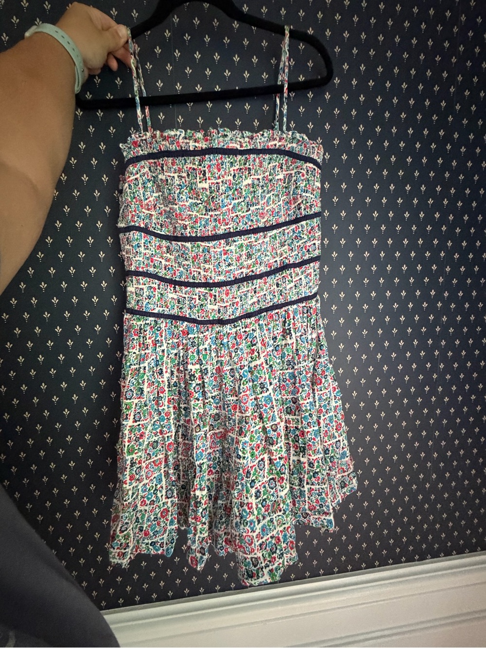 Free People Multicolor Floral Smocked Romper
